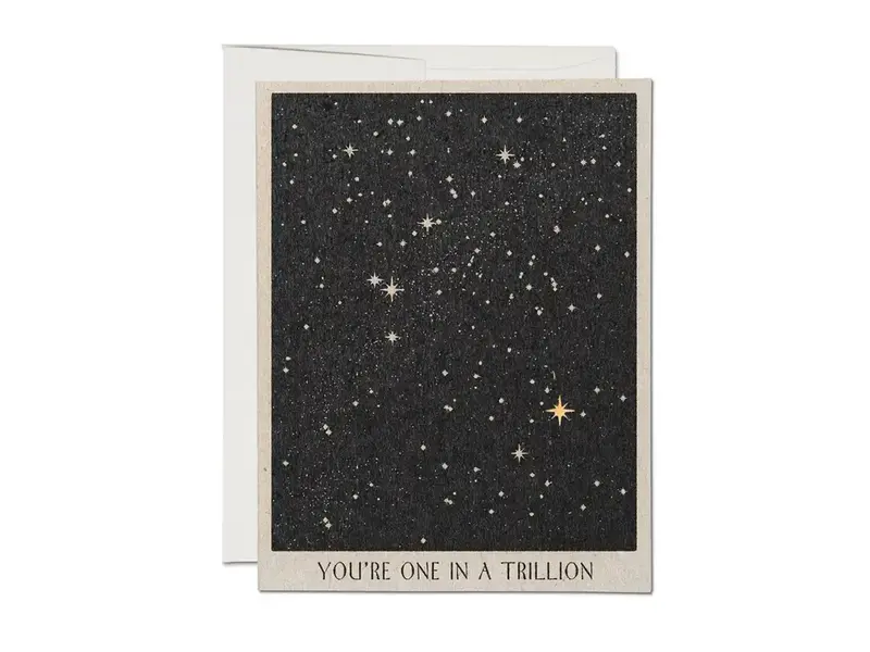 Red Cap Cards One in a Trillion Friendship Greeting Card