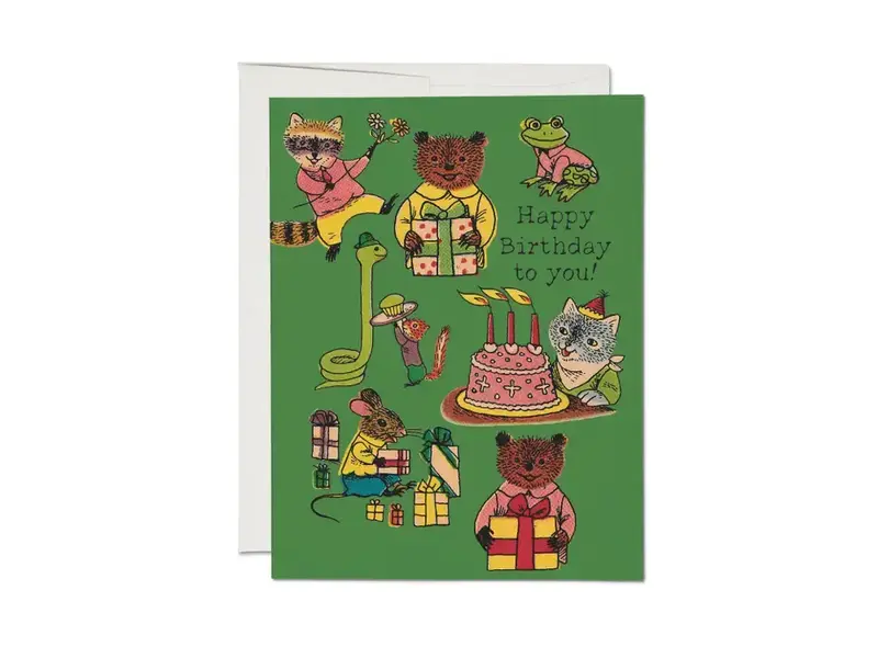 Red Cap Cards Critter Wishes greeting card