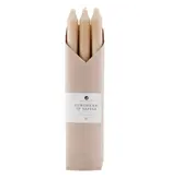 Northern Lights 12" Tan Taper Candle - 6 Pc