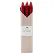 12" Crimson Taper Candles - 6 Pc