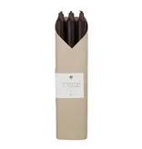 Northern Lights 12" Espresso Taper Candles - 6 Pc