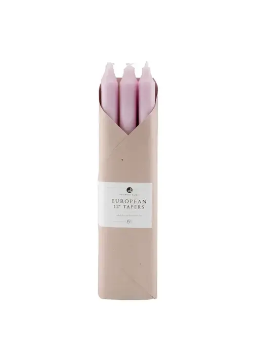 12" Petal Taper Candles - 6 Pc