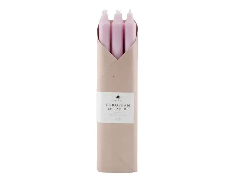 Northern Lights 12" Petal Taper Candles - 6 Pc