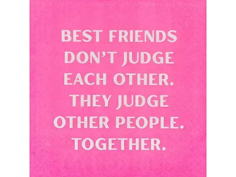 Mary Phillips Design Best Friends Don't Judge Napkins