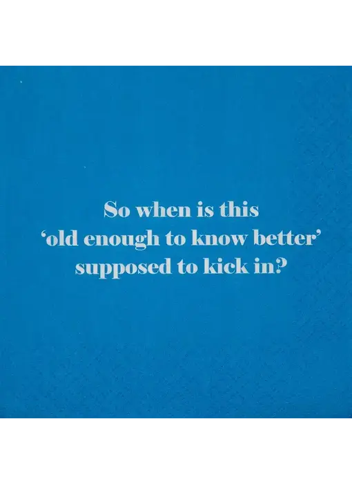 Old Enough To Know Better Napkins
