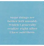Mary Phillips Design Some Things Are Better Left Unsaid Napkins