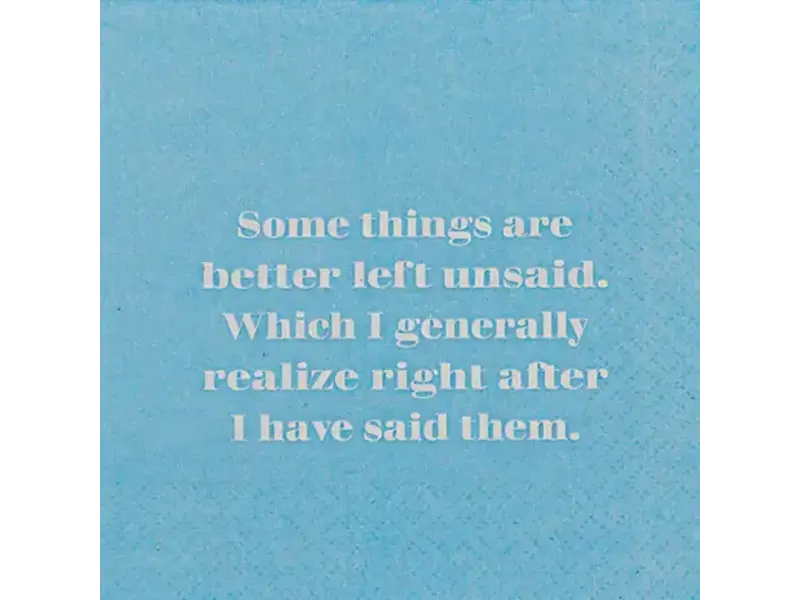 Mary Phillips Design Some Things Are Better Left Unsaid Napkins