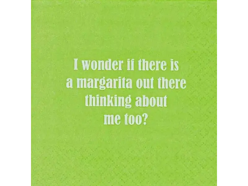 Mary Phillips Design I Wonder If There Is A Margarita Out There Thinking Napkins