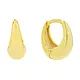 Elongated Nugget Huggies, Gold Vermeil