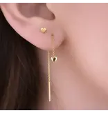 Ofina Jewelry Tiny GF Heart Studs