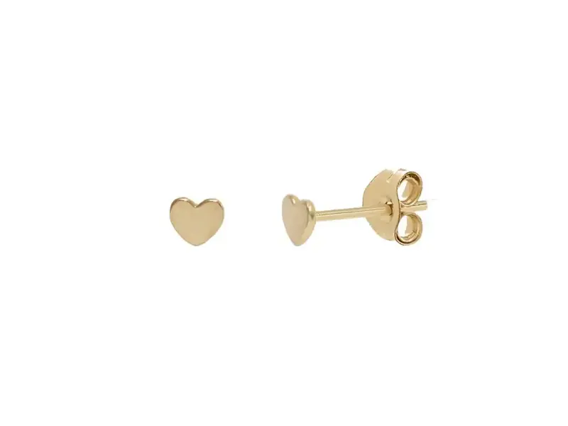 Ofina Jewelry Tiny GF Heart Studs