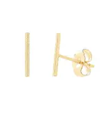 Ofina Jewelry 14k Gold Filled Diamond Cut Bar Studs
