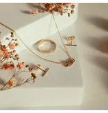 Ofina Jewelry 14k Gold Filled Diamond Cut Bar Studs