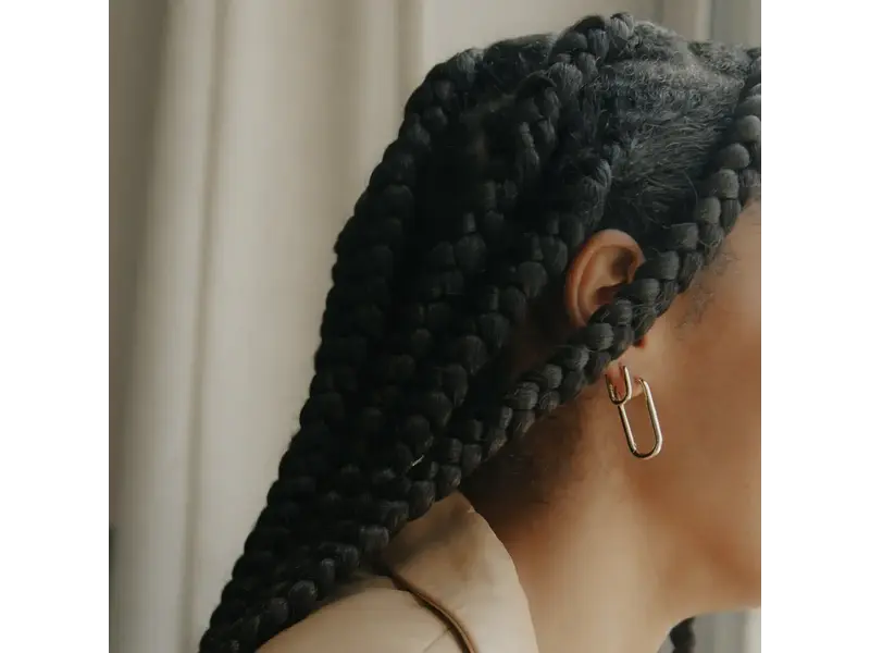 Ofina Jewelry Medium Smooth Oval Huggies, Sterling Silver