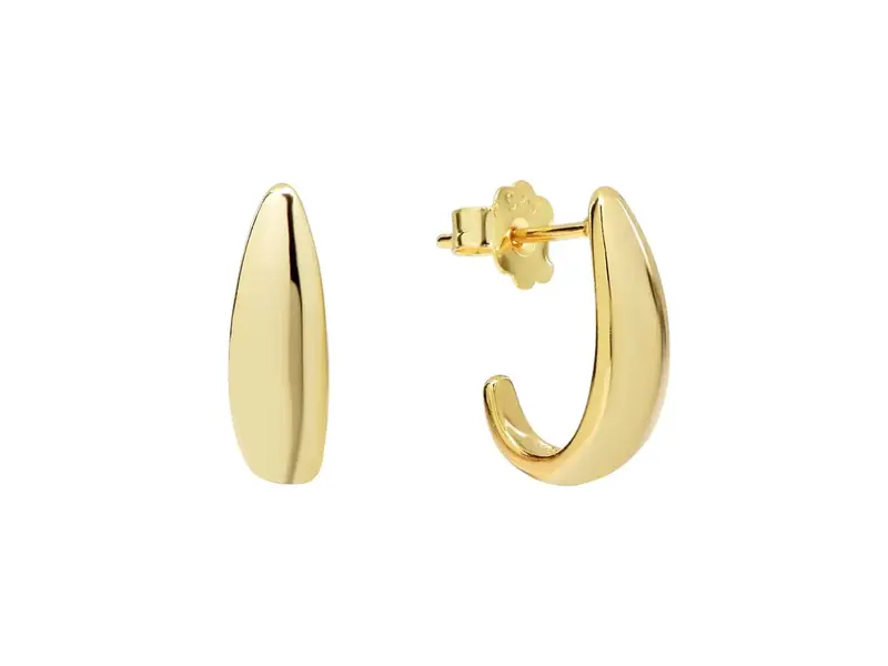 Ofina Jewelry Curved Chunky Studs