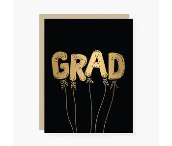 Grad Balloon Graduation Card
