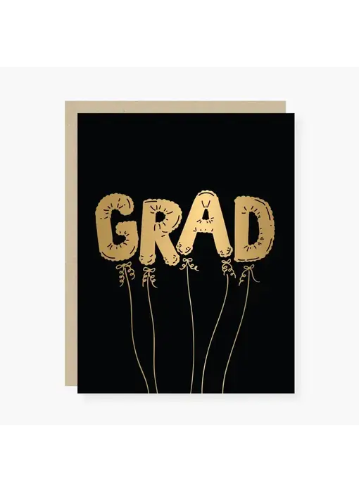 Grad Balloon Graduation Card
