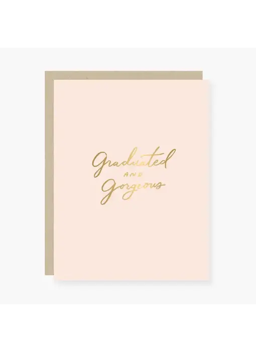 Graduated and Gorgeous Graduation Card