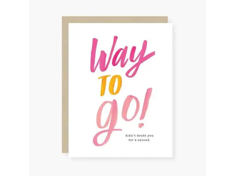 2021 Co. Way To Go! Congratulations Card