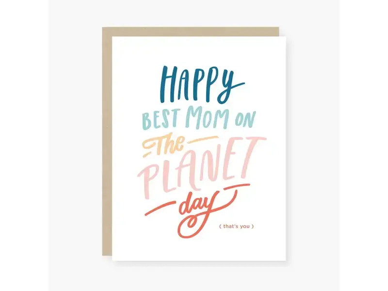 2021 Co. Best Mom On the Planet Mother's Day Card