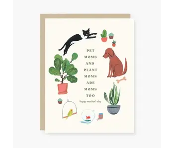 Pet Mom Plant Mom Mother's Day Card