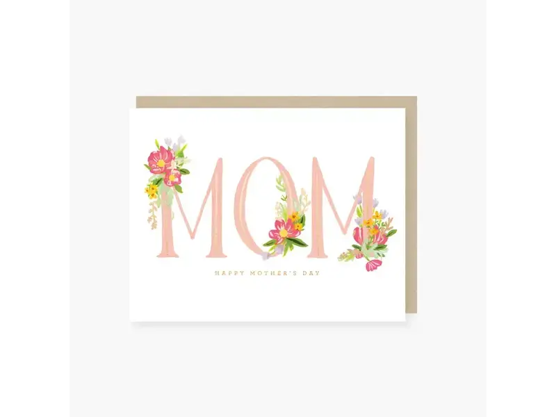2021 Co. Floral Letters Foil Mother's Day Card