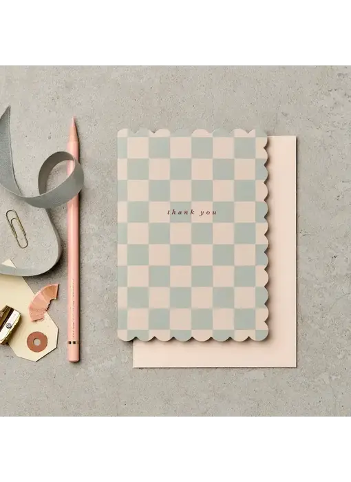 Scallop Thank You Chequer
