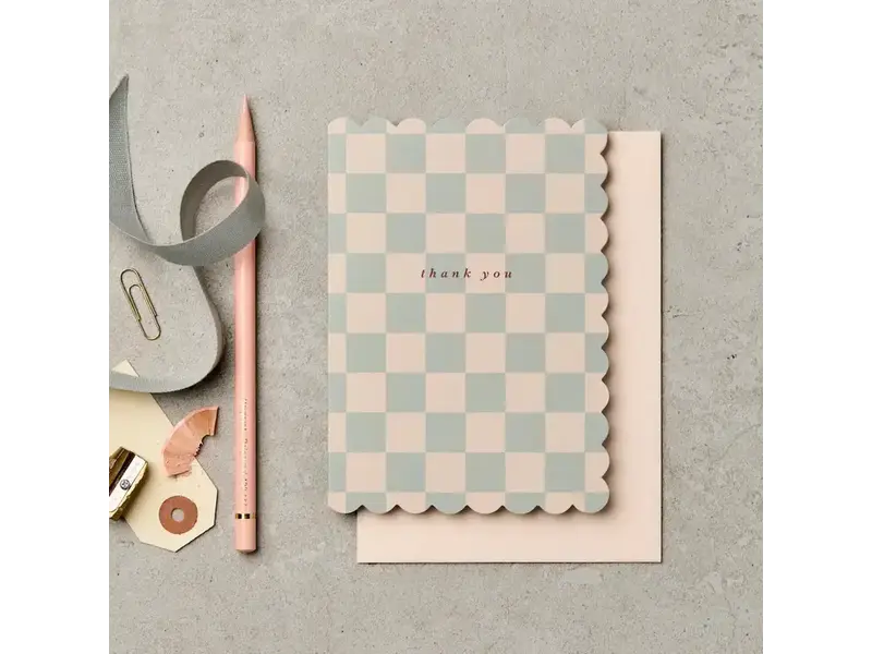 Katie Leamon Scallop Thank You Chequer