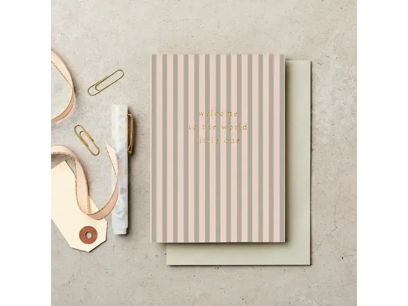 Katie Leamon Striped Welcome To the World