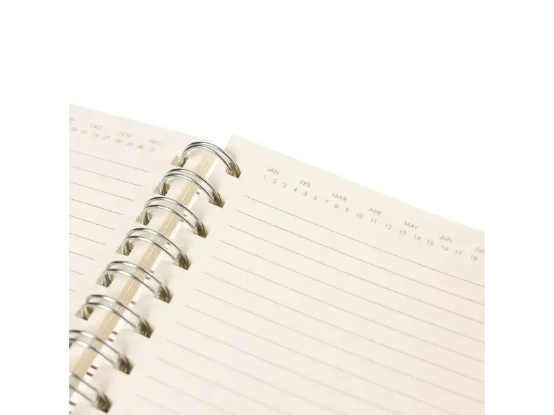 Graphique De France Apollo Collection Silver Vegan Leather Journal