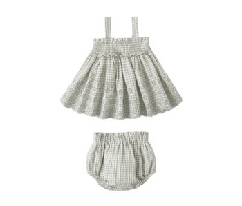 MAE SMOCKED TOP + BLOOMER SET | GINGHAM