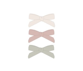 BOW W. CLIP, SET OF 3 ||