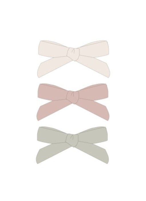 BOW W. CLIP, SET OF 3 ||