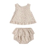 Rylee + Cru LLC RUFFLED TULIP TOP + BLOOMER SET || DAHLIA