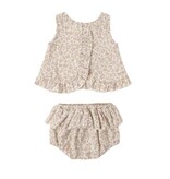 Rylee + Cru LLC RUFFLED TULIP TOP + BLOOMER SET || DAHLIA