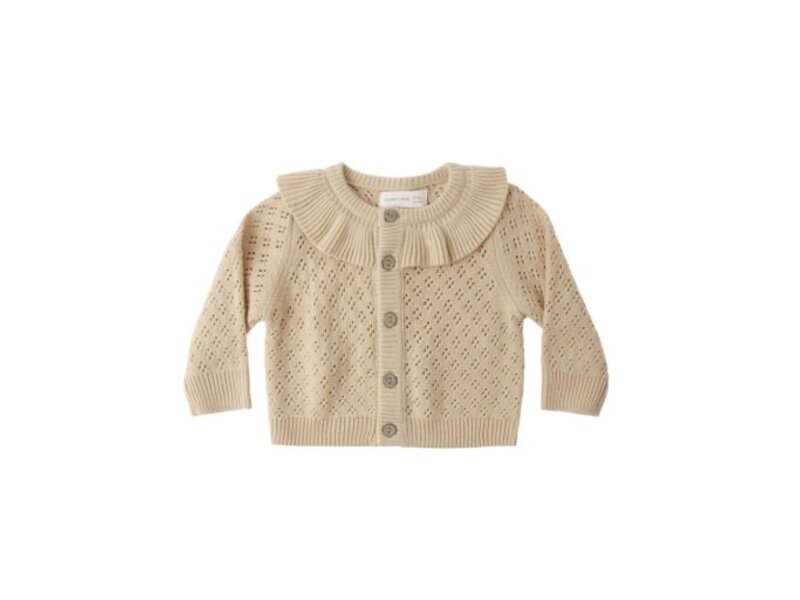 Rylee + Cru LLC RUFFLE COLLAR CARDIGAN || BUTTERSCOTCH