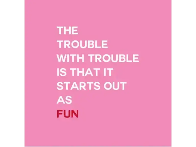 Mary Phillips Design the Trouble with Trouble Napkins