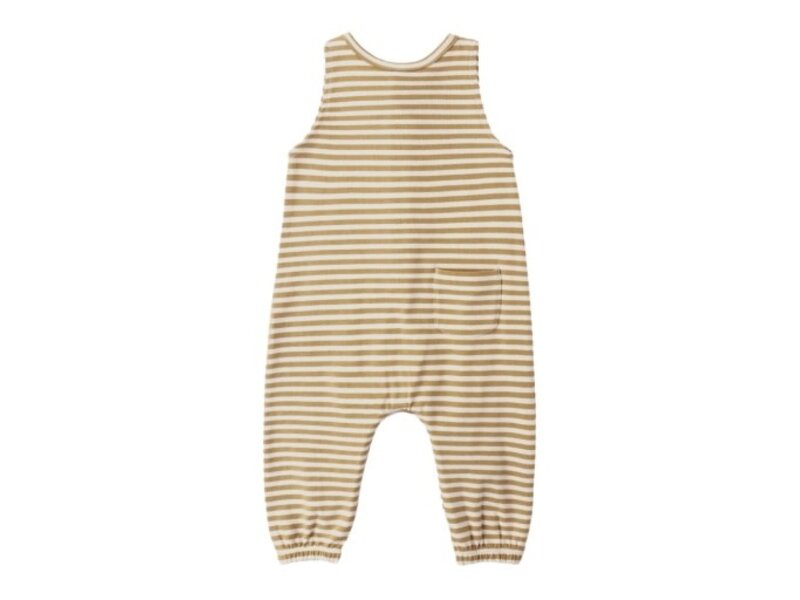 Rylee + Cru LLC SLEEVELESS JUMPSUIT || HONEY STRIPE