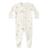 Rylee + Cru LLC ZIP LONGSLEEVE SLEEPER FOOTIE || CARNIVAL