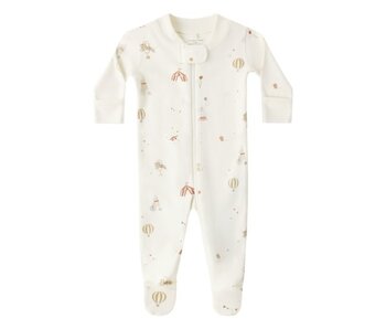 ZIP LONGSLEEVE SLEEPER FOOTIE || CARNIVAL