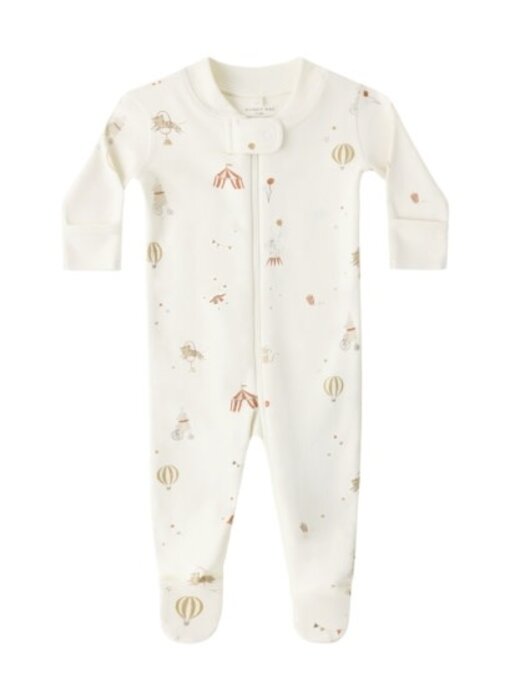 ZIP LONGSLEEVE SLEEPER FOOTIE || CARNIVAL