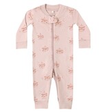 Rylee + Cru LLC ZIP LONGSLEEVE SLEEPER || CAROUSEL