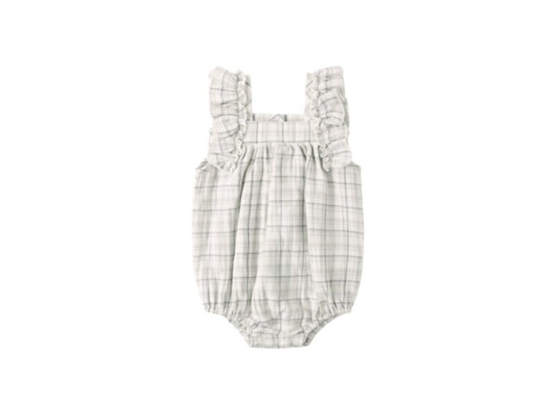 Rylee + Cru LLC MAYA ROMPER || BLUE PLAID