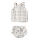 Rylee + Cru LLC WOVEN TANK SET || BLUE PLAID