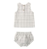 Rylee + Cru LLC WOVEN TANK SET || BLUE PLAID