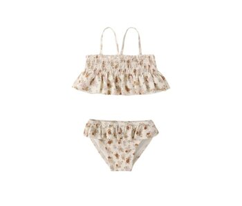 SMOCKED RUFFLE BIKINI || BLOOM