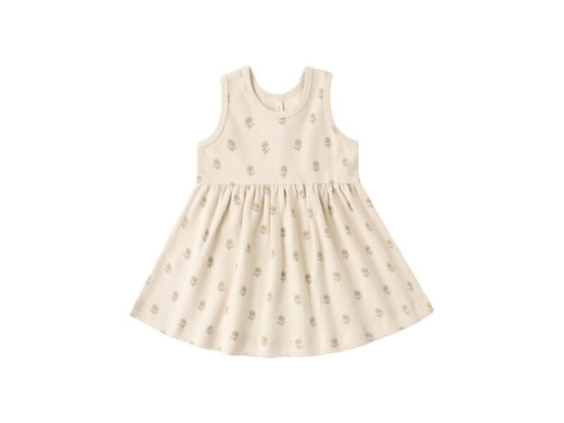 Rylee + Cru LLC RIBBED TANK DRESS || BUTTERCUP