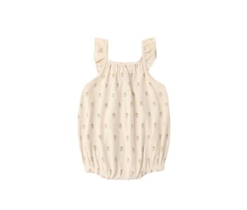 RIBBED RUFFLE ROMPER || BUTTERCUP