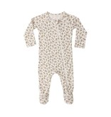 Rylee + Cru LLC BAMBOO ZIP FOOTIE || WILDFLOWER