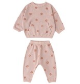 Rylee + Cru LLC WAFFLE SWEATER SET || PINK DAISY